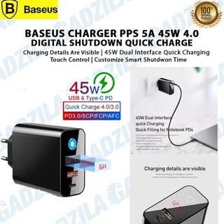 Adaptor Baseus Charger Pps 5A 45W Digital Shutdown Quick