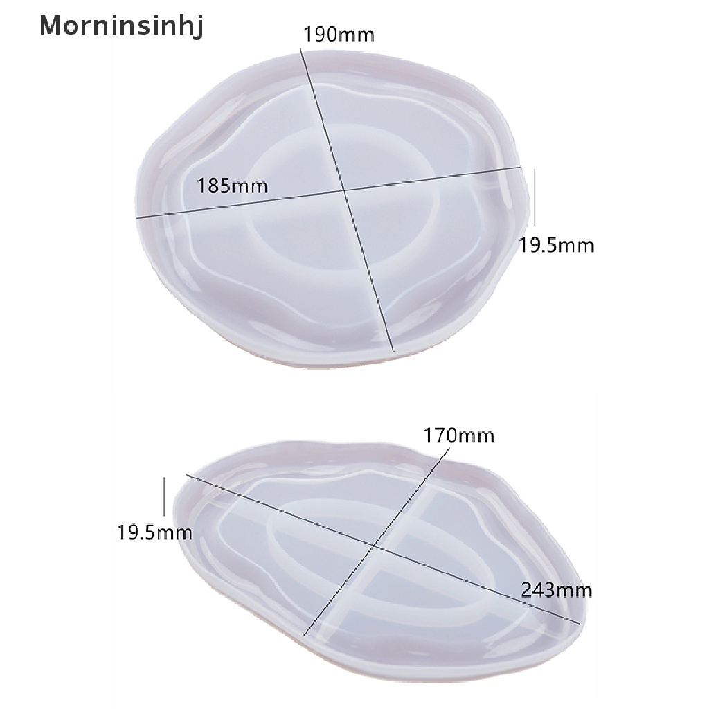 Mornin DIY Resin Irregular Clouds Plate Tray Tea Coaster Piring Perhiasan Cetakan Silikon id