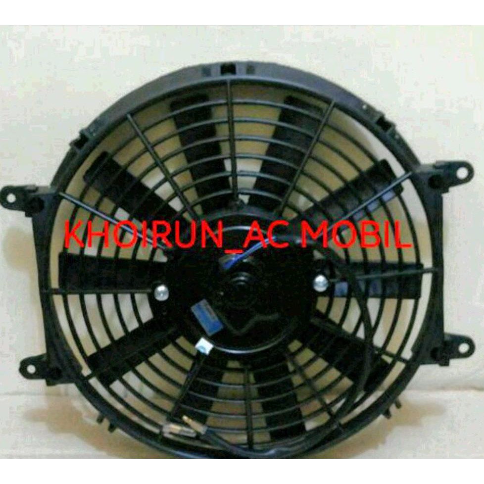 Kipas Motor Extra Ekstra Fan Condensor Kondensor Radiator Ac Mobil Universal 12v Diameter 12 Inchi Shopee Indonesia