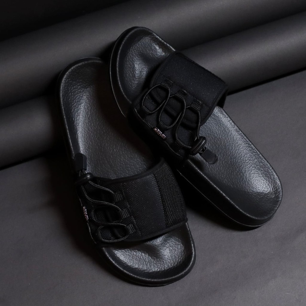ABRHM X VICENT Sandal Slide Pria Sandal Slop Pria Sendal Selop Cowok / Cowo Ori Keren Kekinian