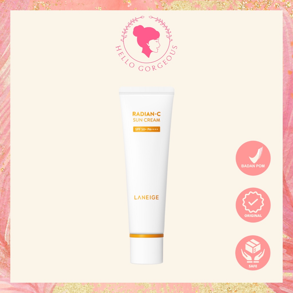 LANEIGE Radian-C Sun Cream SPF 50+ PA++++ (10ml) - Tabir Surya Sunscreen Wajah Korea Skincare Wanita
