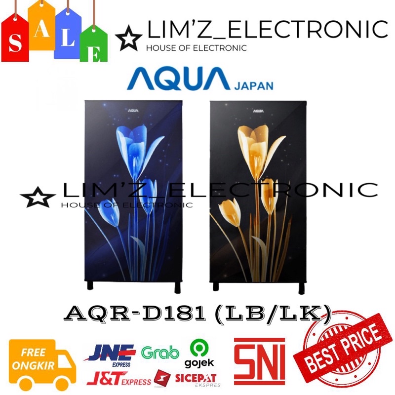 [MEDAN] KULKAS 1PINTU AQR-D181 AQUA JAPAN