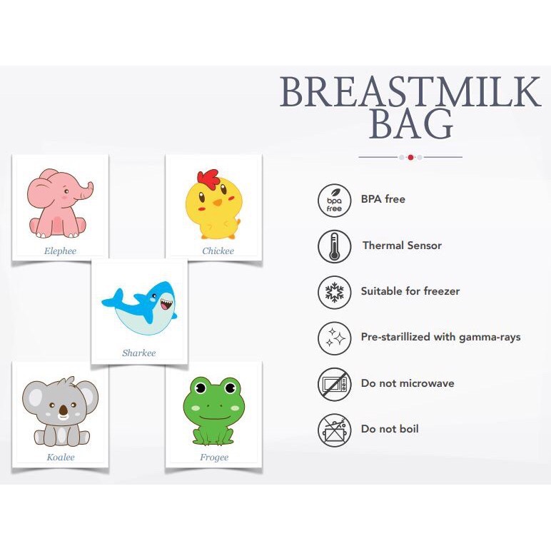 BERDEE KANTONG ASI THERMAL SENSOR 100ML 150ML / BREASTMILK STORAGE BAG / Wadah ASI / Penampung Susu ASI BANDUNG