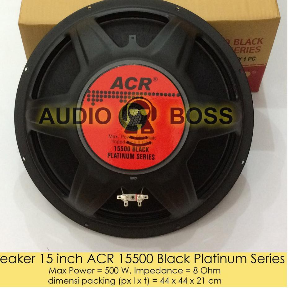 ♥ Speaker ACR 15 Inch 15500 Black Platinum Series - Speaker 15500 ACR 15500 Hitam Platinum ☃