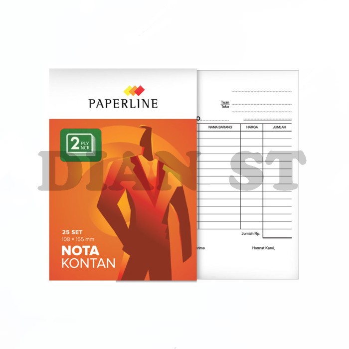 

Buku Nota Kontan Paperline Kecil Rangkap 2 Ply - 10pc