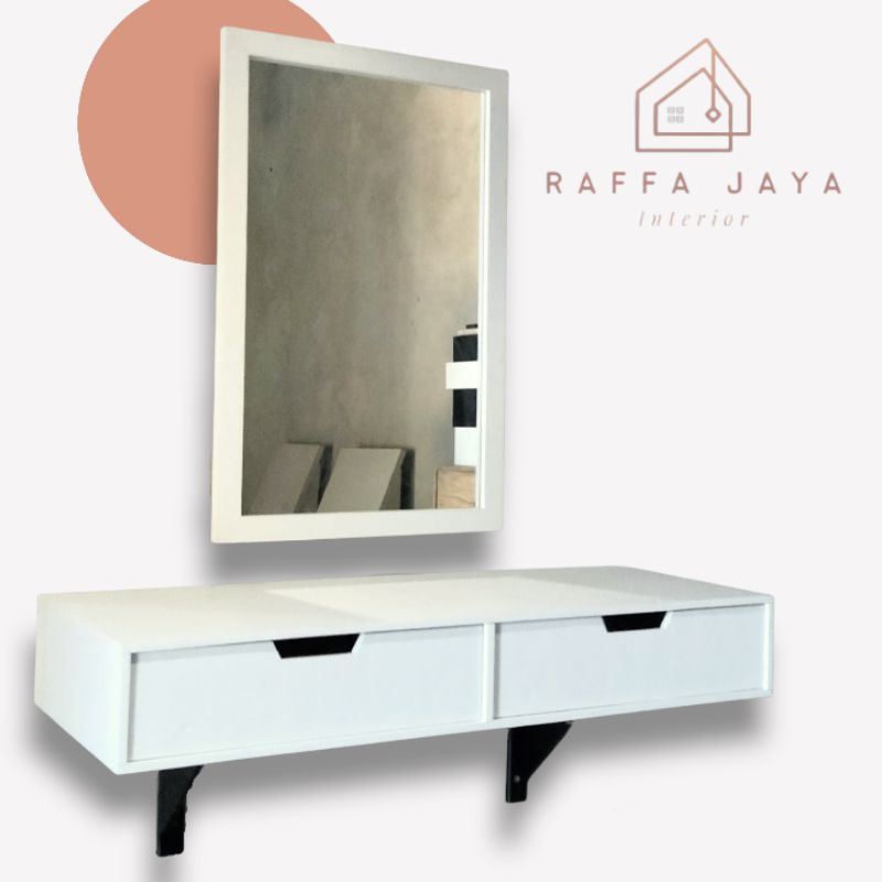 meja rias gantung/meja rias mini/meja rias murah (bonus penyangga)