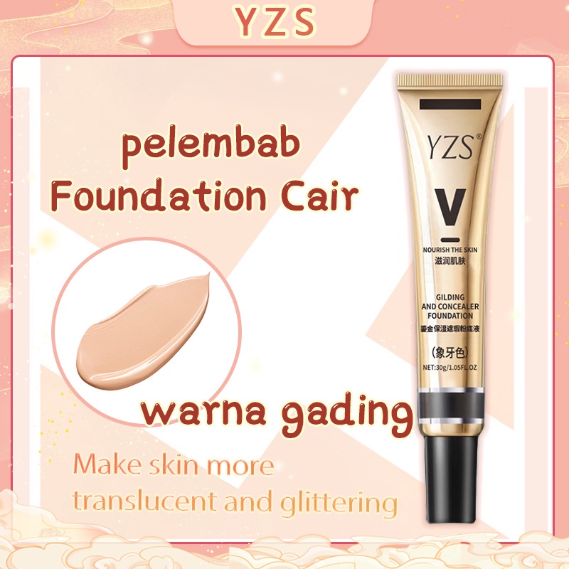 100% YZS Concealer Liquid Foundation Perbaikan Concealer Makeup Isolasi Makeup Cream yang tahan lama Bb Cream Anti Air Tahan Lama Untuk Mencerahkan Wajah