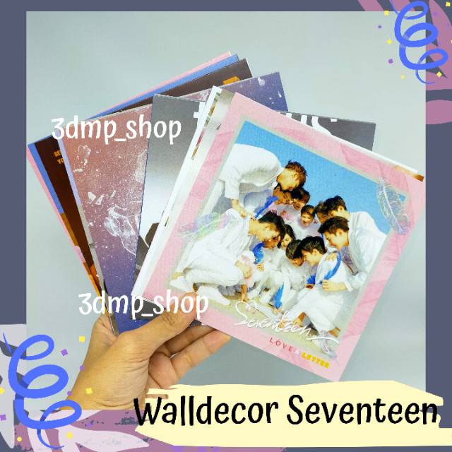 [18 lembar] Walldecor Hiasan Dinding Seventeen Semicolon Album Your Choice wall decor