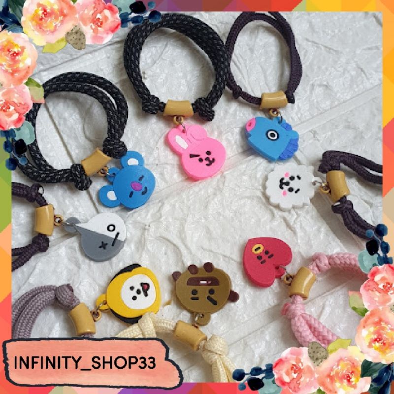 [1 PCS] GELANG TALI SEPATU RANDOM KARAKTER BTS/BT21 UNTUK ANAK ANAK