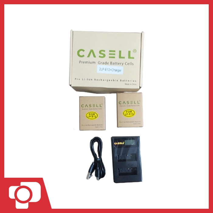 Casell Powerpack Canon LP-E12 Battery Plus Charger for M50 M100 M200