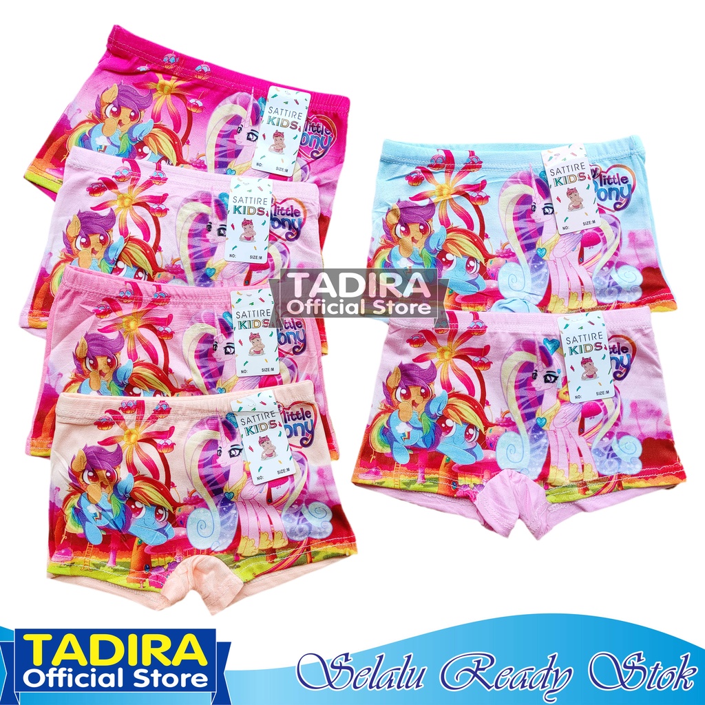 12 Pcs Boxer Anak Perempuan Gambar Kartun Celana Dalam Anak Bahan Lembut Banget TADIRA