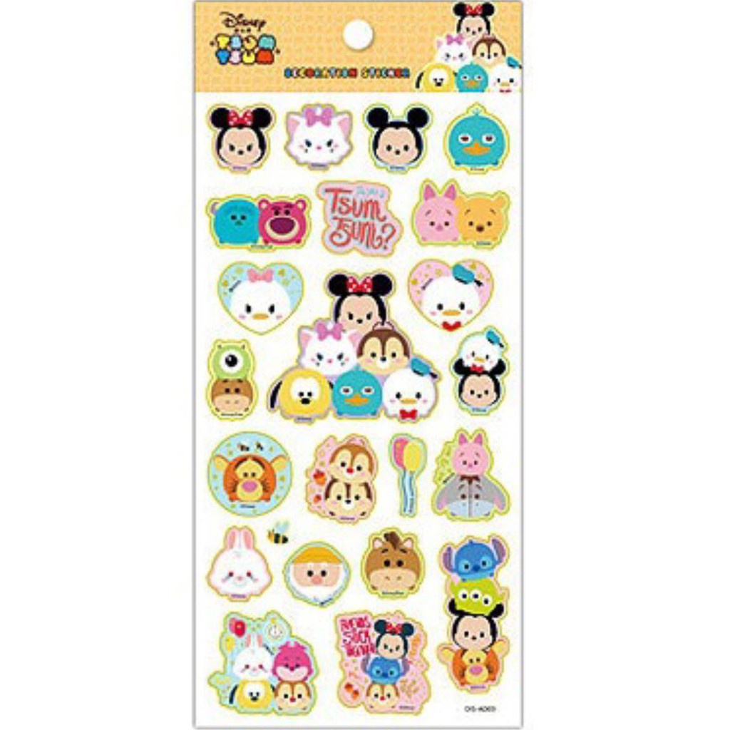 LABEL STICKER TSUM TSUM TOY STORY PRINCESS STIKER NOTES STICKER BUKU LUCU