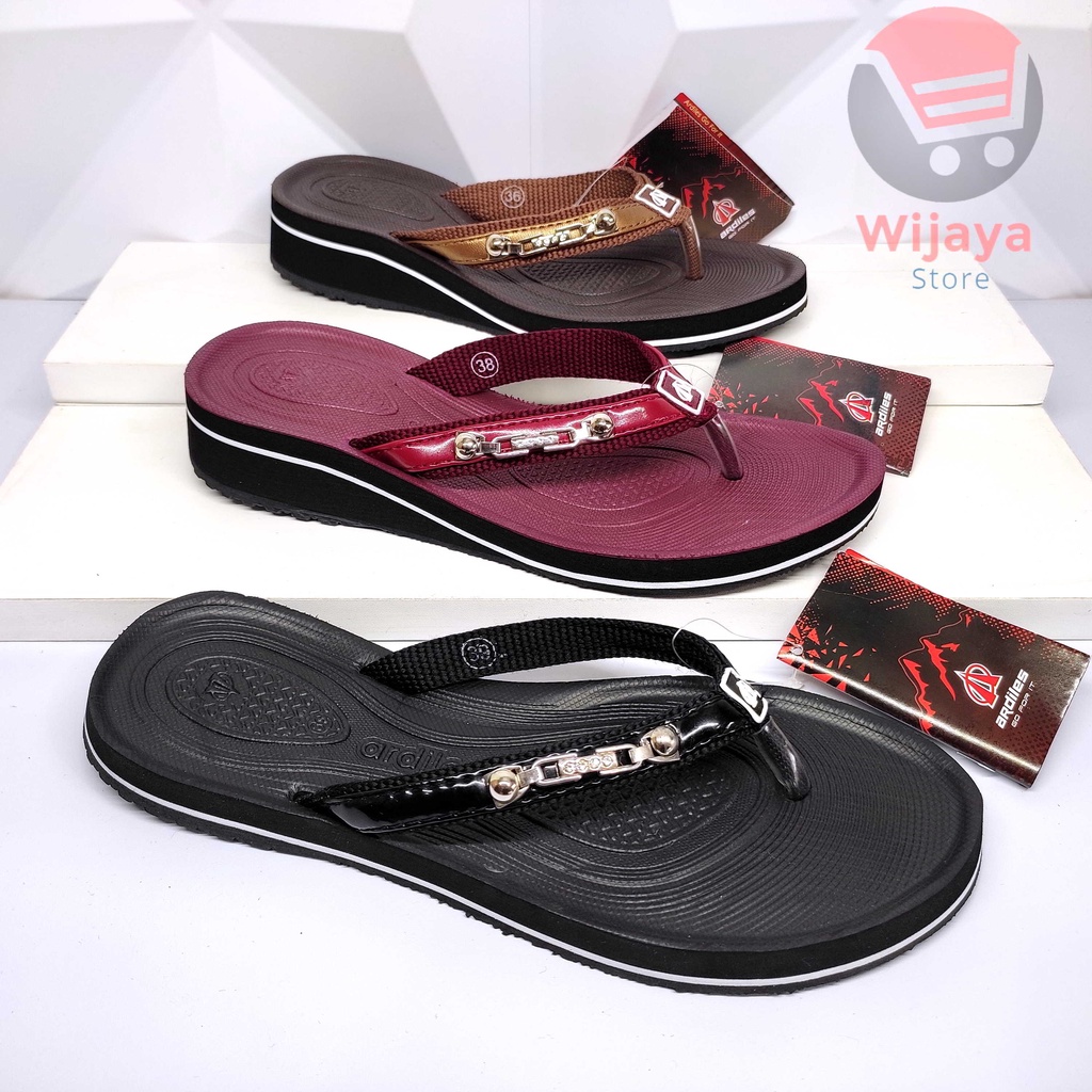 Ardiles Agnes Sandal Wanita Ardiles Original Sendal Wedges Jepit Cewek Perempuan Berkualitas