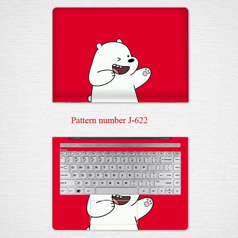 2pcs Stiker Laptop Universal Motif Beruang Kecil Bahan VINYL 12 13 14 15.6 Inch HP ProBook 445R G6 ProBook 440 G6 440 G7 LGBT