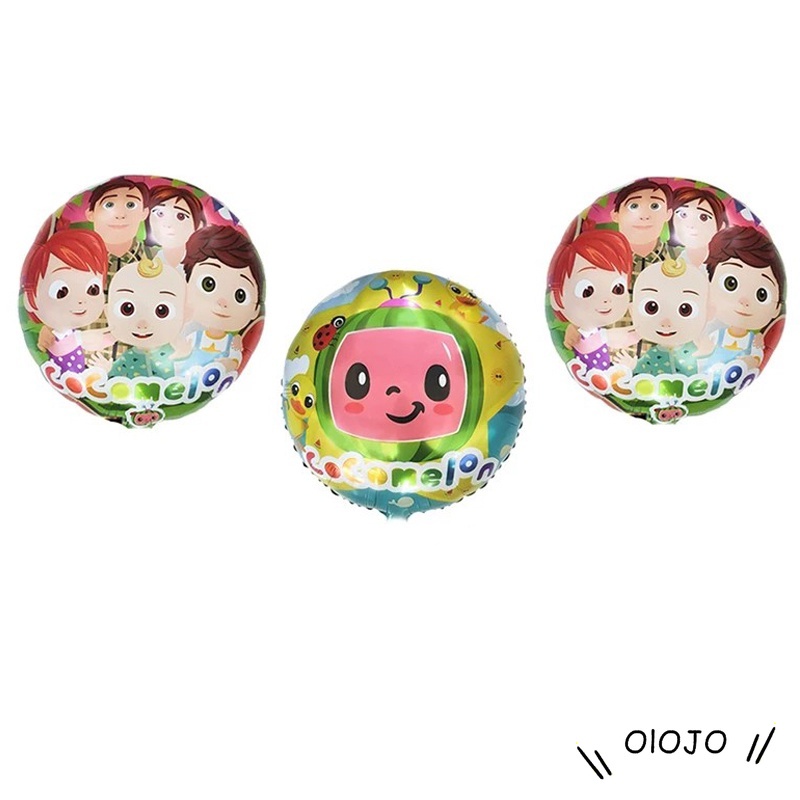 Balon Foil Bentuk Semangka Untuk Dekorasi Pesta Ulang Tahun - ol