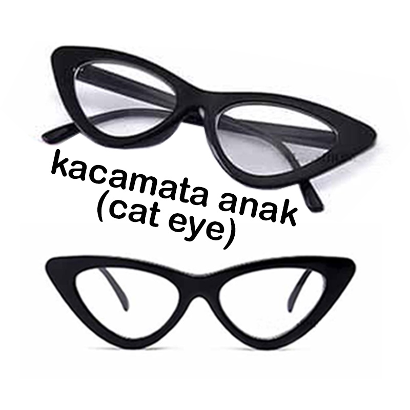 Kacamata Fashion Anak Kacamata Cat eye / Horn Triangel Segitiga / kacamata anak baby kids