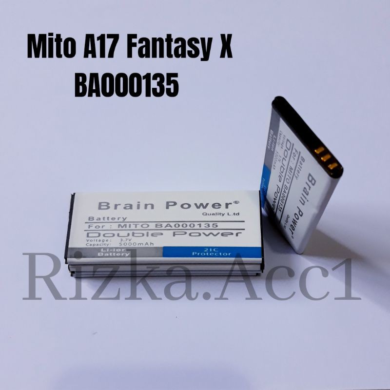 Baterai Battery Batre Hp Mito A17 Fantasy X BA000135 BA-000135 Double iC Power Battery Hp