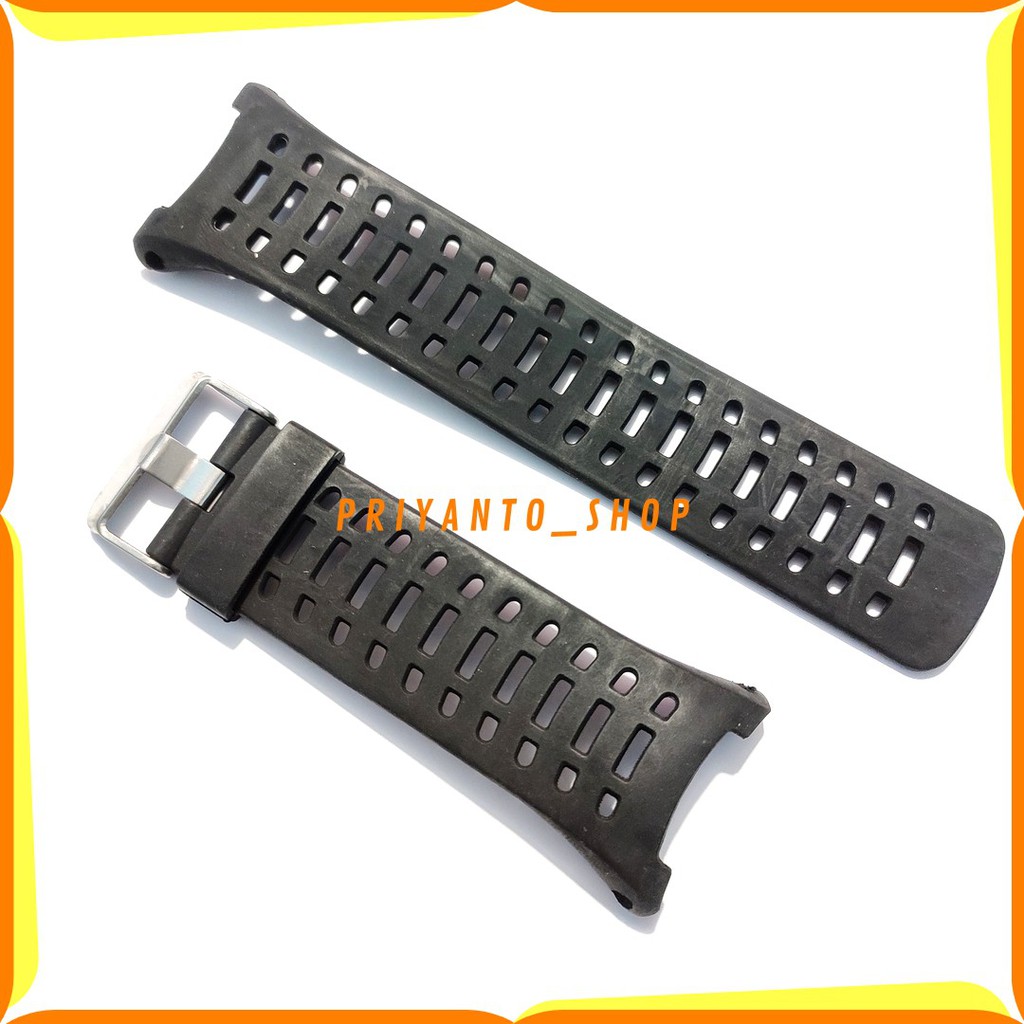 Strap watch Band jam Edify E-1033 Edify E 1033 Tali jam Tangan Karet Edify E1033 HITAM