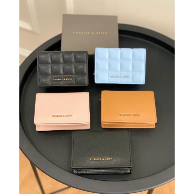 CK Quilted Snap Button Wallet