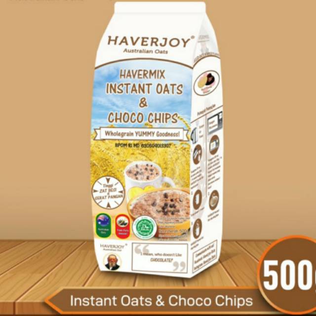 

Havermix instan oats & choco chips 500g