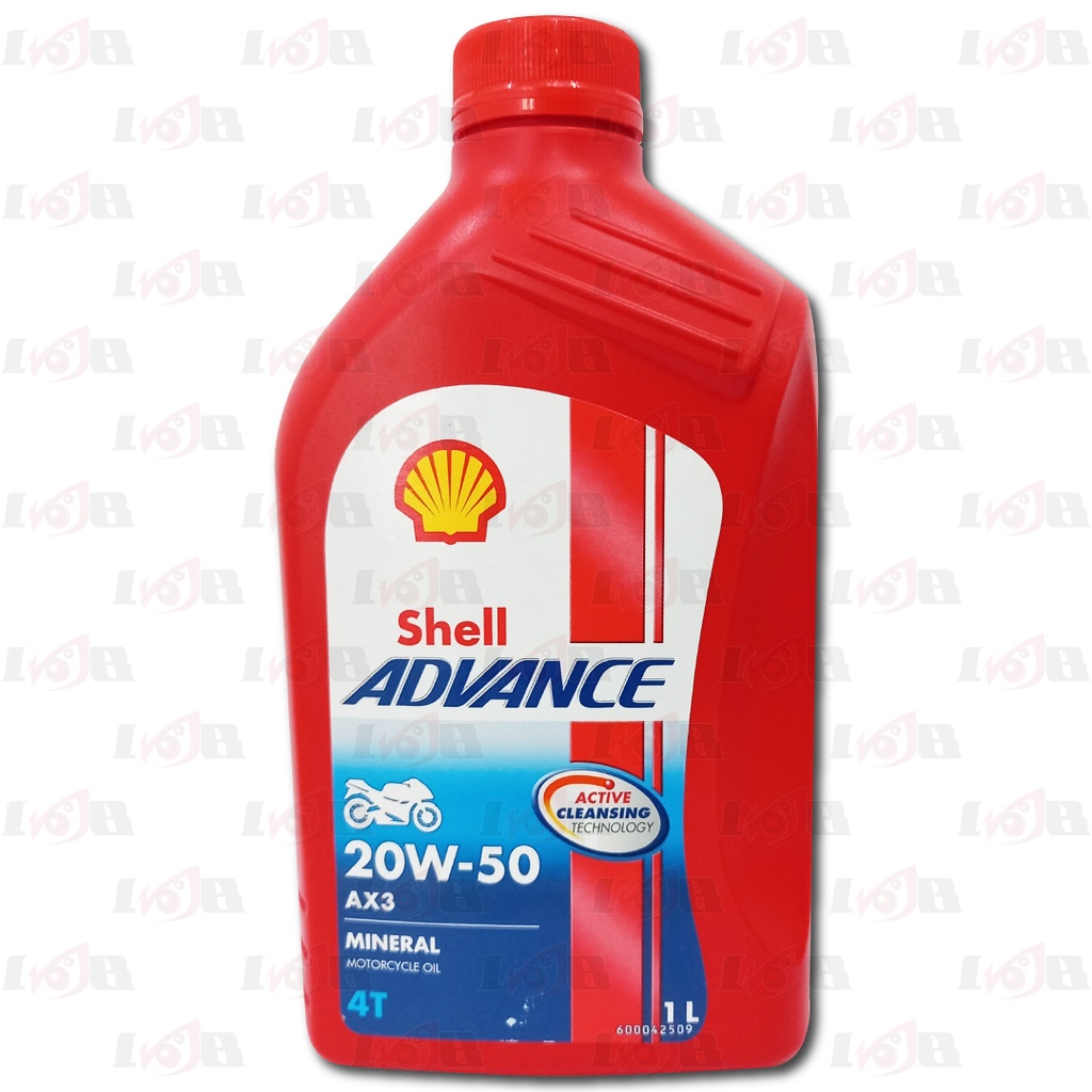 Oli Shell Advance AX3 Mineral 1 Liter Premium Motor Bebek Sport 4T API SG JASO MA