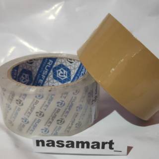 

Lakban Rusfet Tape Bening Dan Coklat 2Inch 48mm (90 yard)