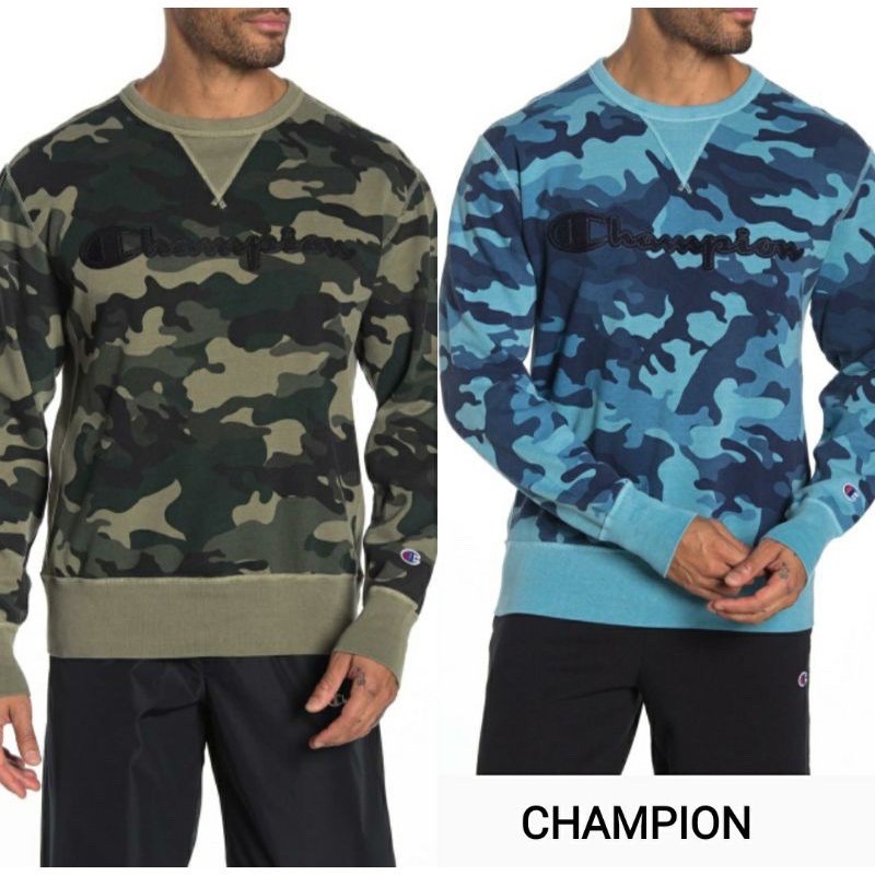 Champion heritage blue n army sweatshirt Sale DEFECT/rijek