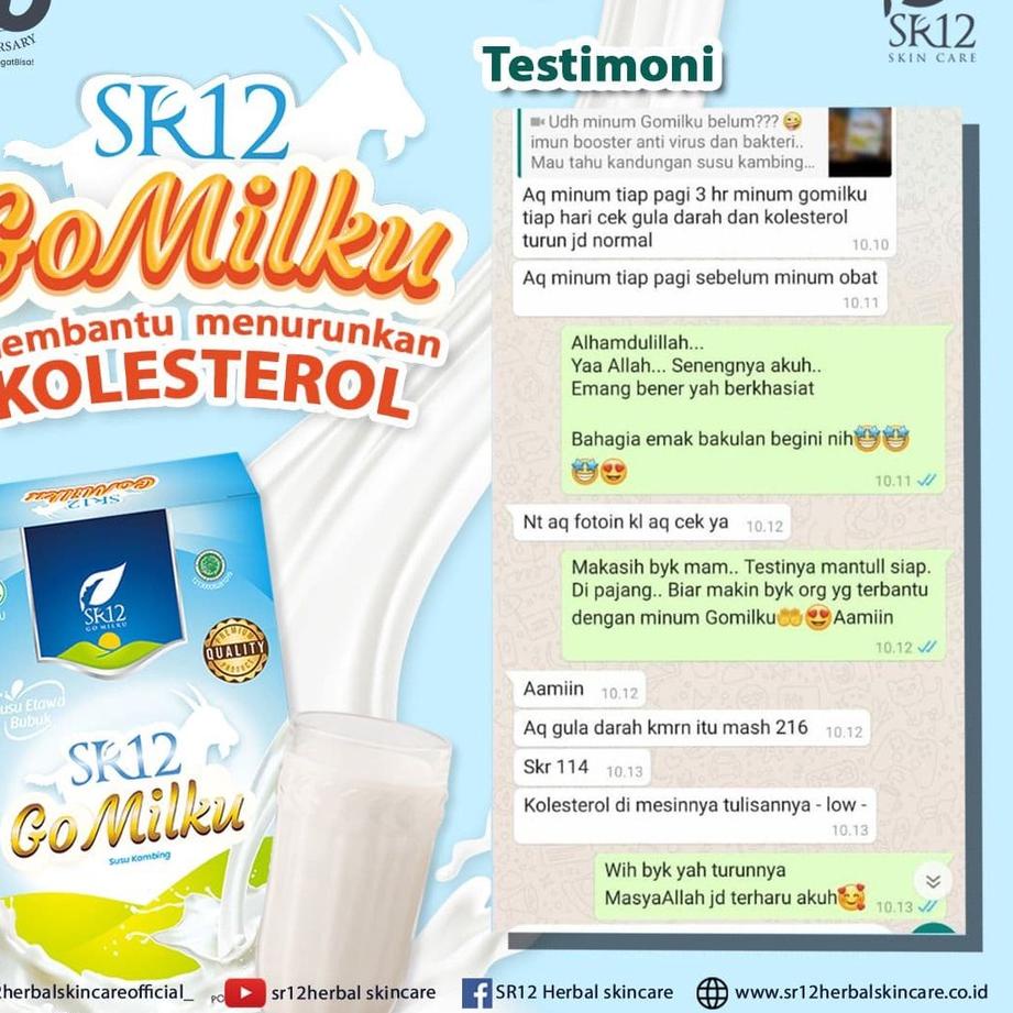

✨Original✨ Susu Kambing Etawa Bubuk Premium Gomilku SR12 Plus Madu Ikan Gabus Daun Kelor Tanpa Gula grosir
