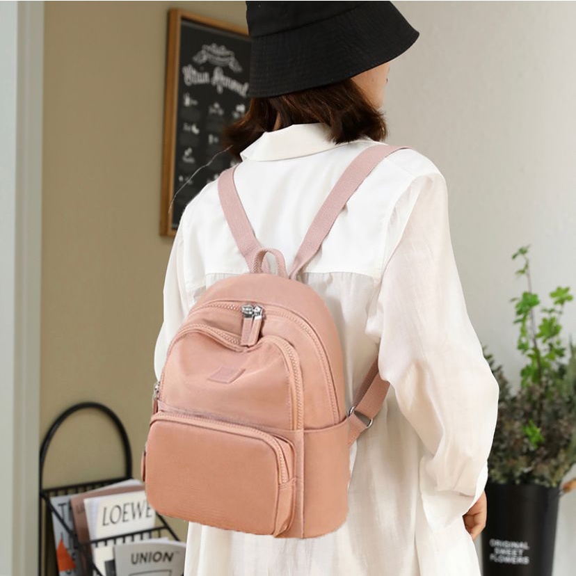 Tas Wanita Ransel Fashion Korea Import Tas Ransel Parasut Waterproof Trendy Tas Punggung Wanita Original Import