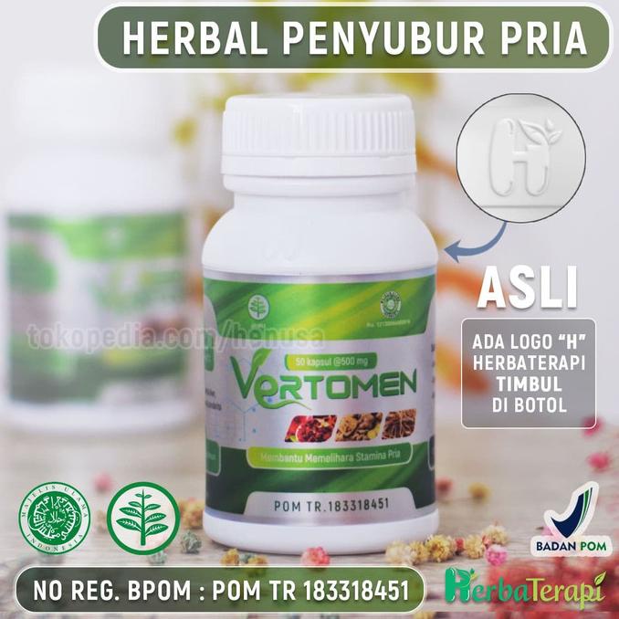 TERMURAH Obat Penyubur Penambah Sperma Herbal Pria VERTOMEN Asli