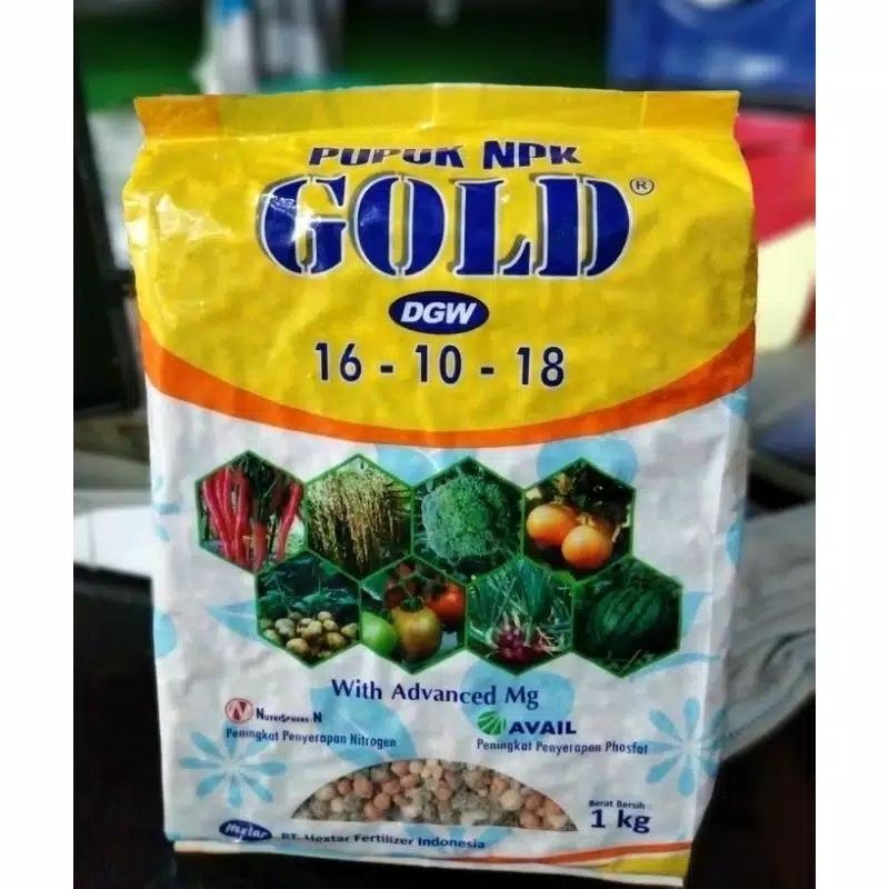 Pupuk NPK DGW Gold 16-10-18