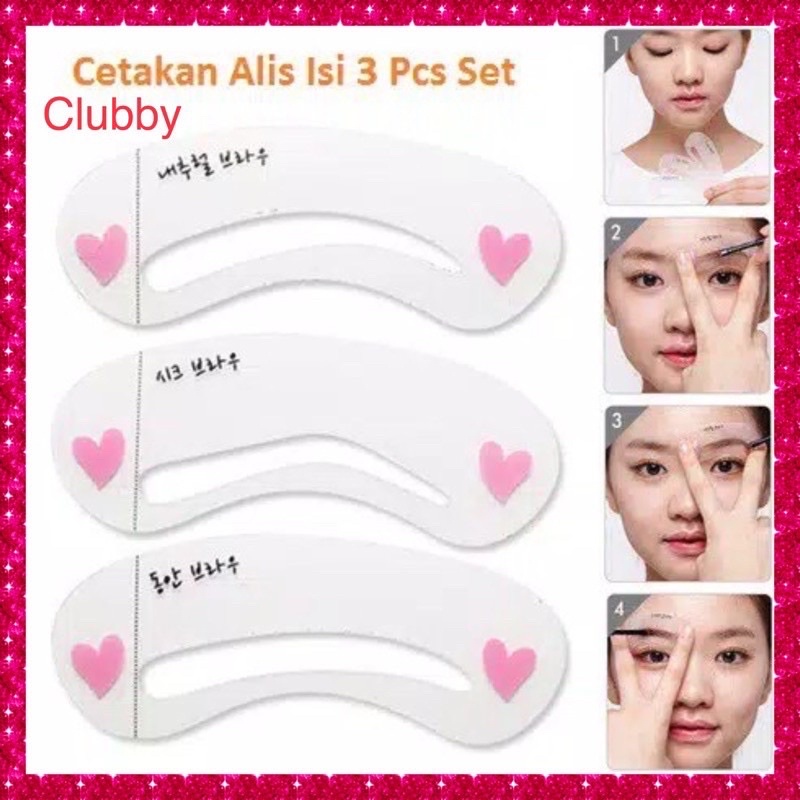 CETAKAN ALIS SET ISI 3 pcs