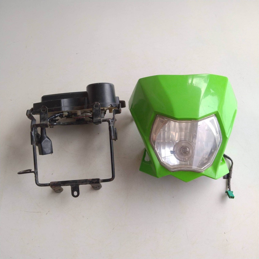 HEADLAMP BATOK LAMPU SET SPIDOMETER KLX OLD ORIGINAL BEKAS LAMPU DEPAN KAWASAKI KLX LAMA SEKEN ORI