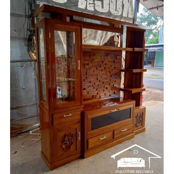 Partisi jati minimalis / Partisi jati / Seketsel jati minimalis