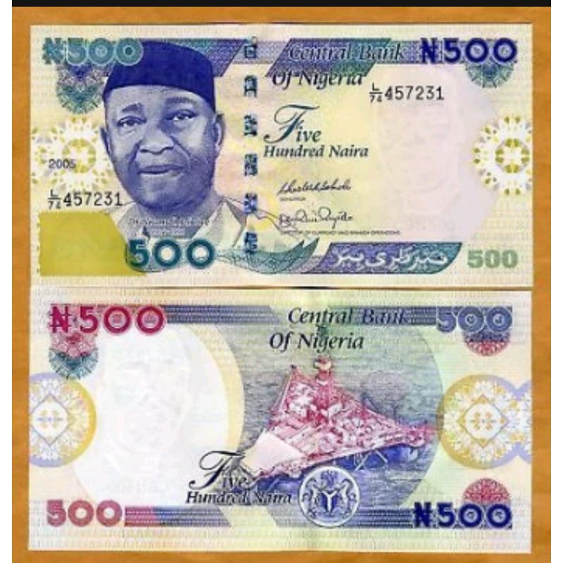 500 Naira Nigeria Unc Shopee Indonesia
