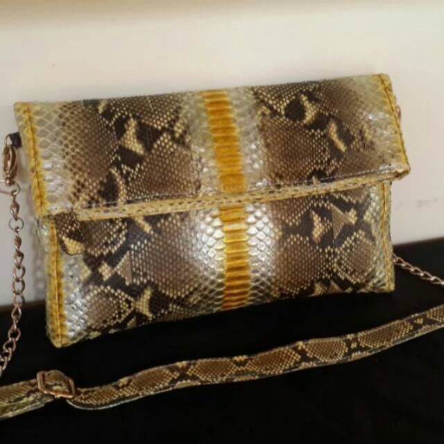 Python Clutch ( Kulit Ular Python Asli )