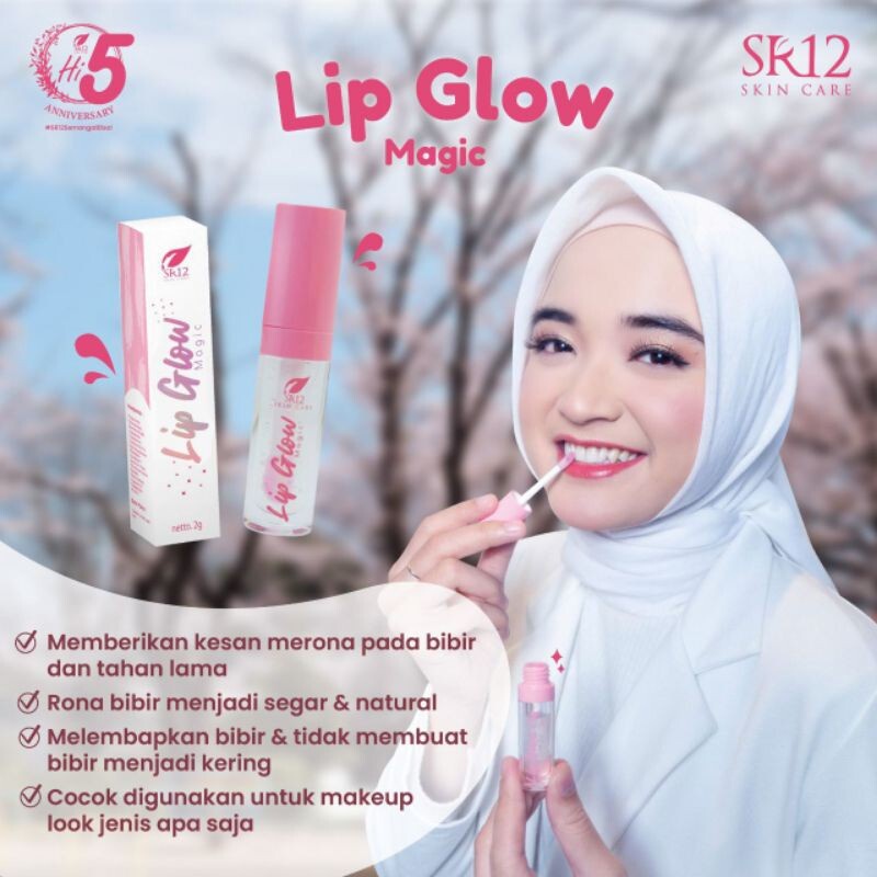 QEILA - LIP GLOW SR12 / PELEMBAB BIBIR / LIP BALM / LIP GLOW MAGIC PENCERAH WARNA BIBIR AMAN