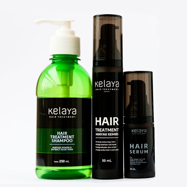 KELAYA PAKET HAIR TREATMENT SHAMPOO RAMBUT ANTI RONTOK