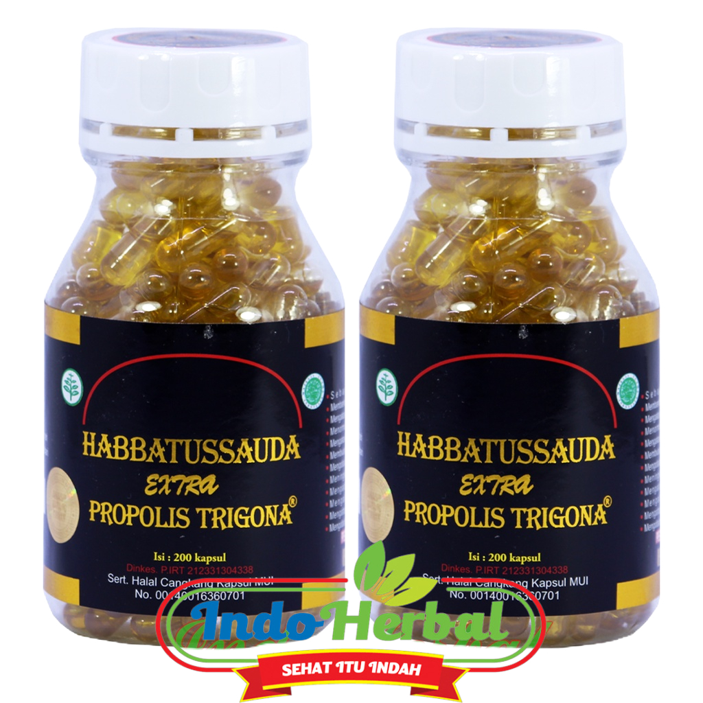 Habbatussauda Extra Propolis Trigona isi 200 Kapsul UMS | Habatussauda