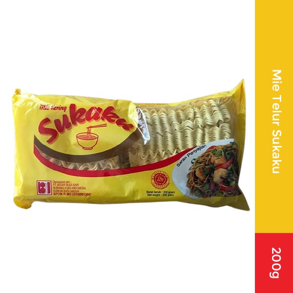 MIE TELUR SUKAKU 200GR EGG NOODLE HALAL