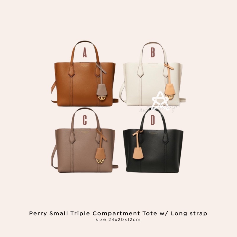 [READY] TB SMALL PERRY TRIPLE COMPARTMENT TOTE
