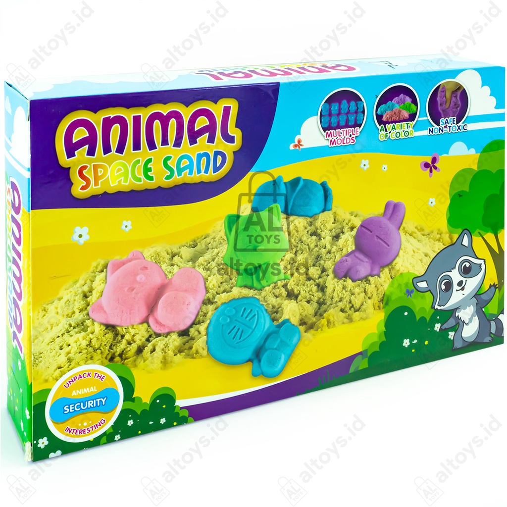 Mainan Magic Sands Animal Space Mainan Cetakan Pasir Hewan Hewanan SH151