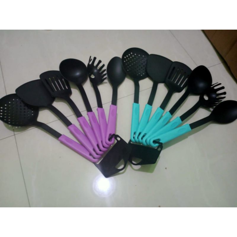 SEPATULA SET ISI 6 KITCHEN SET SUTIL SENDOK DAPUR MASAK SET