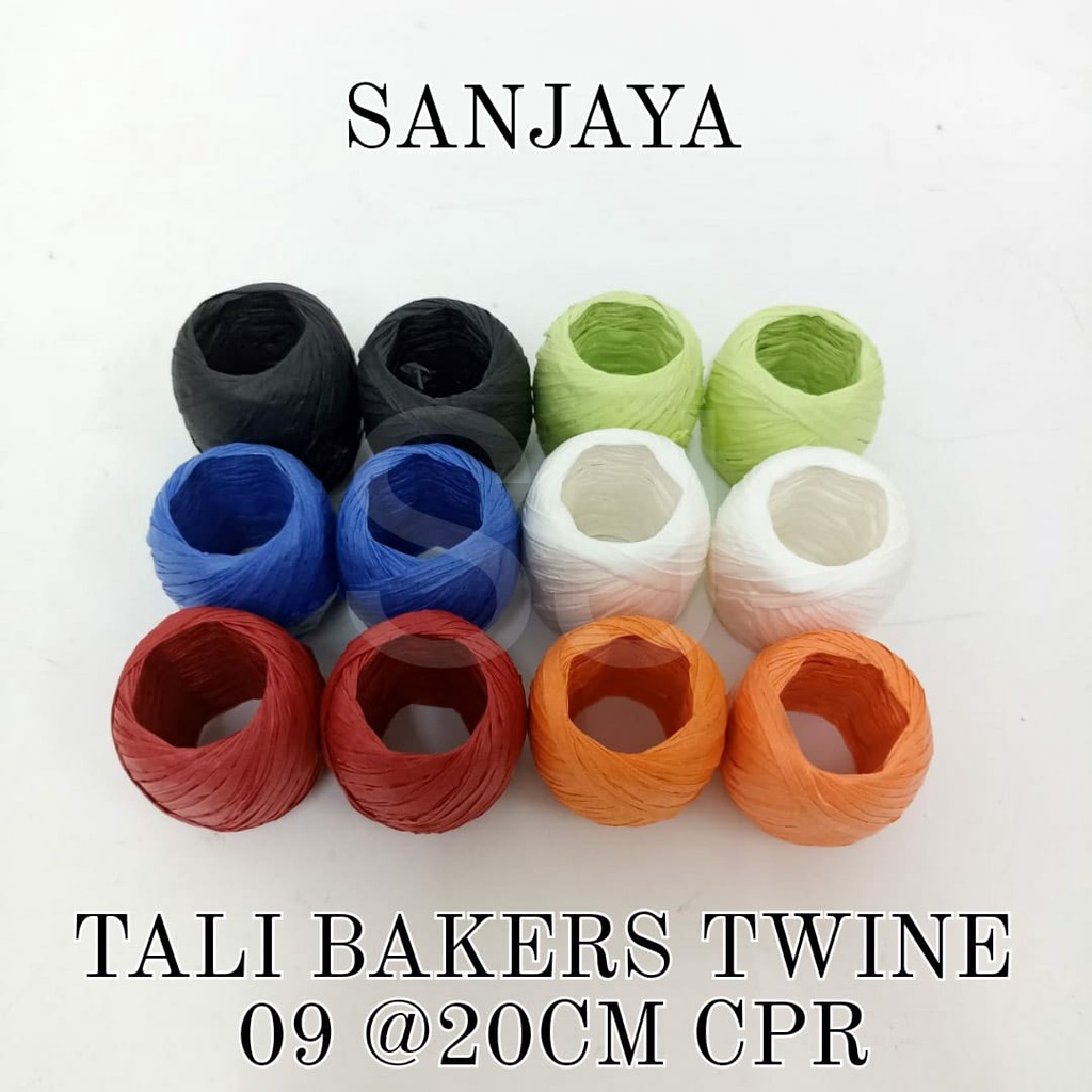 TALI IKAT KATUN / TALI KADO / TALI RAMI WARNA / TALI BAKERS TWINE 09 @20M CPR (BAHAN KERTAS)