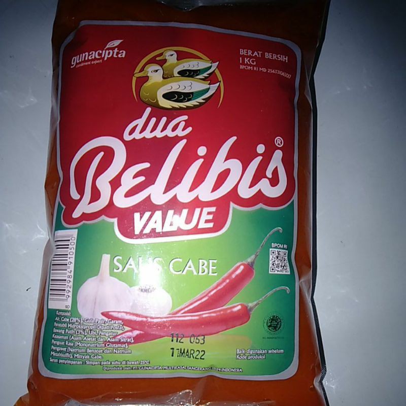 

Dua Belibis value saus cabe 1kg