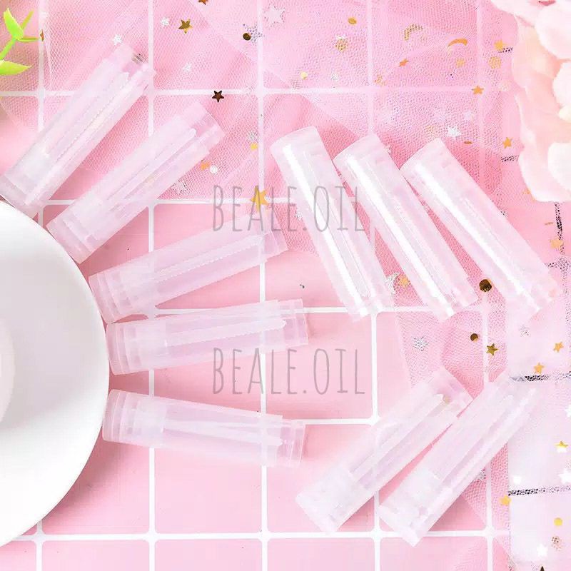 Tube Lipbalm Kosong DIY 5ml Putih / Transparan / Hitam Container Lip Balm Kosong kontainer