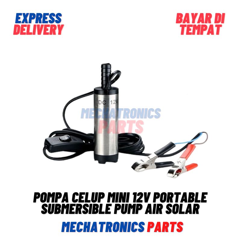 Pompa Celup Mini 12v Portable Submersible Pump Air Solar