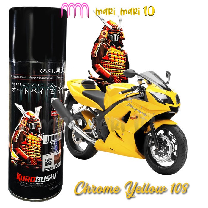 Samurai Paint Pilox Pylox Cat Semprot Chrome Yellow 108