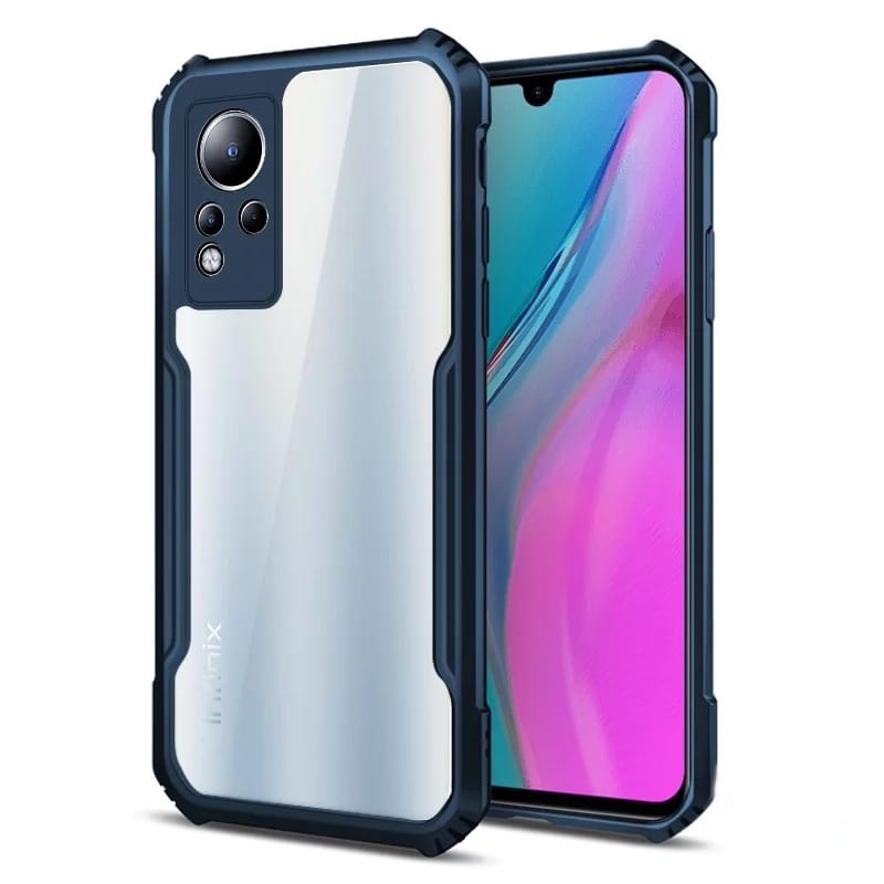 PROMO Case INFINIX NOTE 11 / INFINIX NOTE 11 NFC Hard Case Fusion Armor Transparent Shockproof Fusion Casing Handphone - Formasi Acc