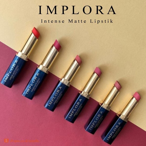 Implora Intense Matte Lipstick Long Lasting Finish Lipstik Mate